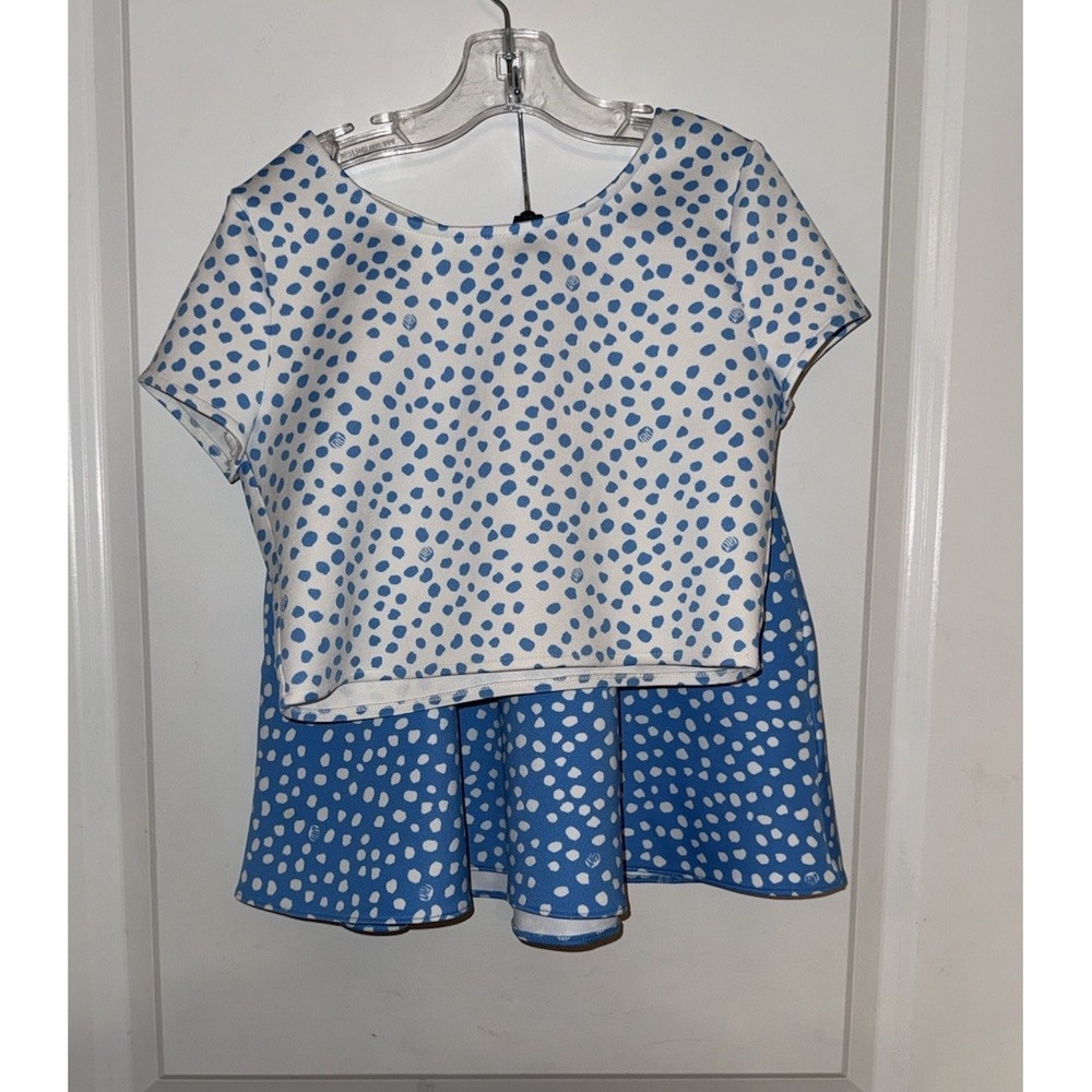 Lilly Pultizer Girls Thelma Skirt & Top Set Zanzibar Blue/White Size 10 EUC